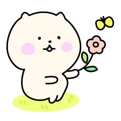 Cat's English sticker "PUNIKO"