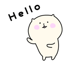 Cat's English sticker "PUNIKO" sticker #14606504