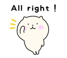 Cat's English sticker "PUNIKO" sticker #14606506