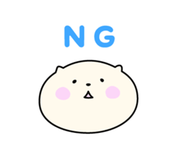 Cat's English sticker "PUNIKO" sticker #14606508