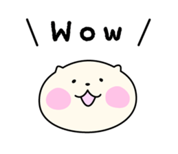 Cat's English sticker "PUNIKO" sticker #14606509