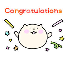 Cat's English sticker "PUNIKO" sticker #14606520