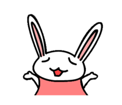 Rabbit Penguin sticker #14607218