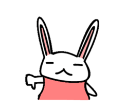 Rabbit Penguin sticker #14607220