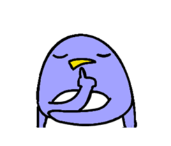 Rabbit Penguin sticker #14607222