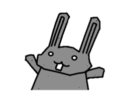 Rabbit Penguin sticker #14607227