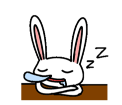 Rabbit Penguin sticker #14607235