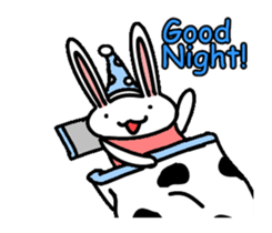 Rabbit Penguin sticker #14607237