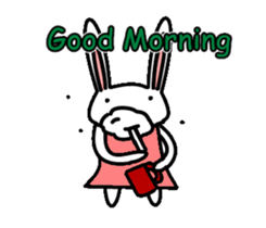 Rabbit Penguin sticker #14607239