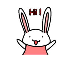 Rabbit Penguin sticker #14607240