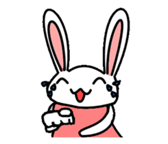 Rabbit Penguin sticker #14607249