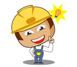 Workers Happy at Work sticker #14608468