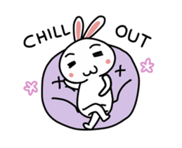 A mischievous rabbit sticker #14608673