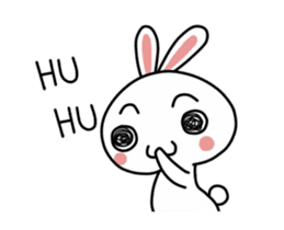 A mischievous rabbit sticker #14608674