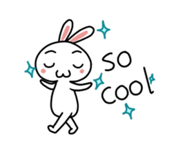 A mischievous rabbit sticker #14608679