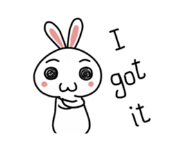 A mischievous rabbit sticker #14608682