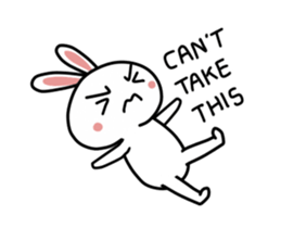 A mischievous rabbit sticker #14608684