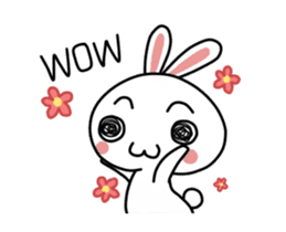 A mischievous rabbit sticker #14608685