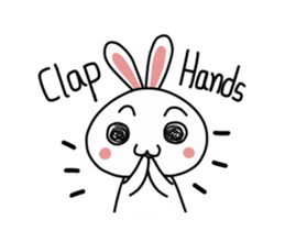 A mischievous rabbit sticker #14608687