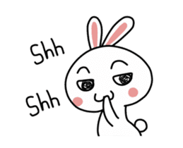 A mischievous rabbit sticker #14608689
