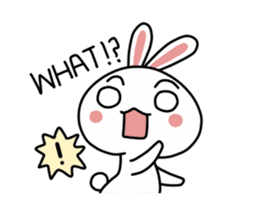 A mischievous rabbit sticker #14608691