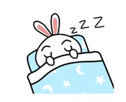 A mischievous rabbit sticker #14608692