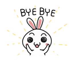 A mischievous rabbit sticker #14608693