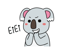 Little playful koala sticker #14609406