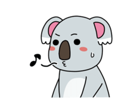 Little playful koala sticker #14609407