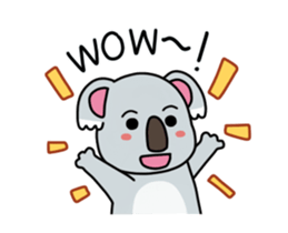 Little playful koala sticker #14609408