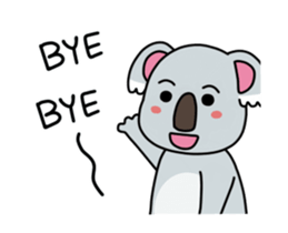 Little playful koala sticker #14609409