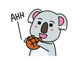 Little playful koala sticker #14609410
