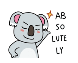 Little playful koala sticker #14609411