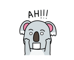 Little playful koala sticker #14609415