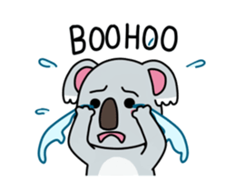 Little playful koala sticker #14609417