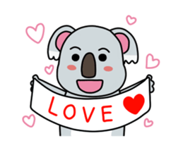 Little playful koala sticker #14609418