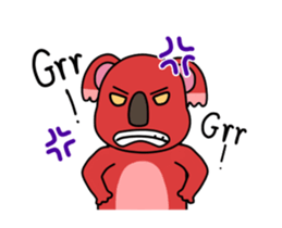 Little playful koala sticker #14609419