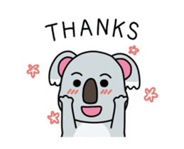 Little playful koala sticker #14609421