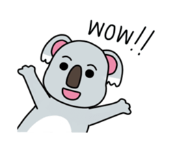 Little playful koala sticker #14609422