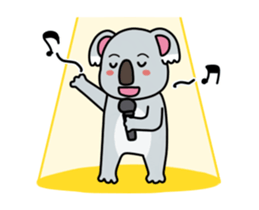 Little playful koala sticker #14609423
