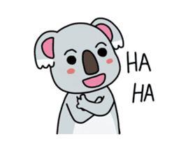 Little playful koala sticker #14609424