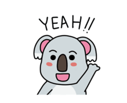Little playful koala sticker #14609426