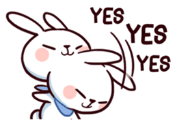 Hyper Bunny (ENG) by Shortie sticker #14609437