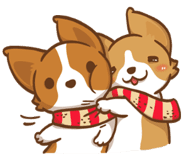 Corgi Dog Kaka - Good Friends vol. 3 sticker #14611150