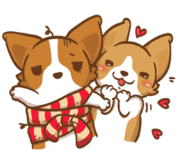 Corgi Dog Kaka - Good Friends vol. 3 sticker #14611153