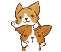 Corgi Dog Kaka - Good Friends vol. 3 sticker #14611162