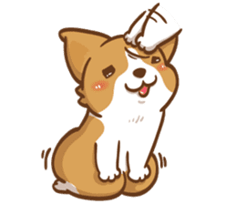 Corgi Dog Kaka - Good Friends vol. 3 sticker #14611163