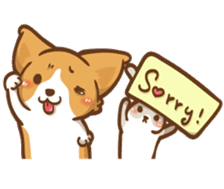 Corgi Dog Kaka - Good Friends vol. 3 sticker #14611179