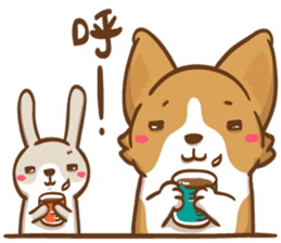Corgi Dog Kaka - Good Friends vol. 3 sticker #14611181