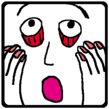 Let's make funny faces sticker #14612527